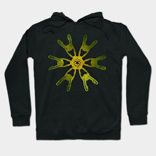 Snowflake Inspired Silhouette Hoodie